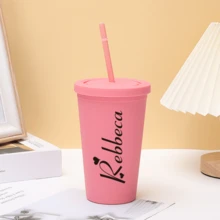 Ly nhựa acrylic 16oz in hình cá nhân kèm ống hút, ly dành cho phù dâu, quà tặng tiệc độc thân, quà cho phù dâu, ly phù dâu, ly in hình cá nhân, ly tùy chỉnh, ly, tiệc độc thân, ly in hình cá nhân, ly phù dâu, ly dành cho phù dâu trưởng, ly kết hợp chữ cái, ly tiệc bể bơi - Ly trà sữa Morandi nhiều màu - Xem 5