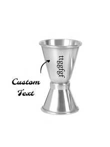 1pc Personalized Engraved Stainless Steel Cocktail Jigger, Customized Cocktail Jigger, Customized Gift For Bartenders, Bartender Exclusive Gift, Silver Party Kitchen Tool - Multicolor - View 10
