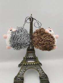 Llaveros de erizo, soporte de llaves DIY, colgante de llavero, anillos de llaves, adornos artesanales - Multicolor - Ver 3