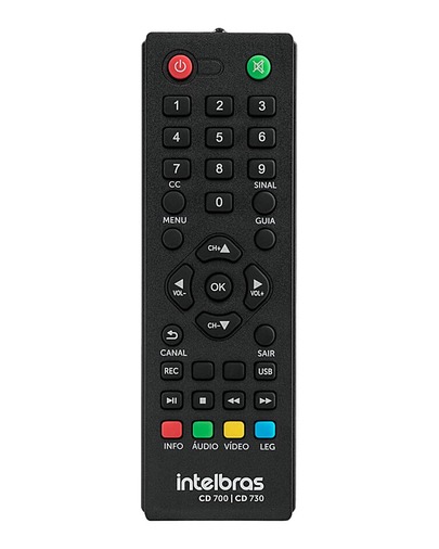 Controle remoto para Conversor Digital Intelbras Cd700 Cd730 Cd905 Compatível