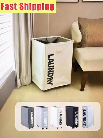 大/小洗衣篮，可折叠洗衣篮，大号洗衣篮衣物篮带滑轮洗衣桶，适用于洗衣房、卧室、客厅房间装饰、万圣节装饰、万圣节、秋季装饰、圣诞节万圣节圣诞装饰品