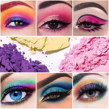 40 Colors Eyeshadow Palette With Makeup Brush, Long-Lasting Waterproof Makeup Kit With Natural & Highlighter Shades, Shimmer & Matte Shades, Earth Tones & Soft Hues, Ideal Gift For New Year, Carnival, Masquerade, Christmas - Candy Color+Brush - 查看 5