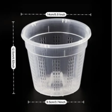 Orchid Pot With Holes, 4.3", 5.5", 6.1", Orchid Pots For Repotting, Plastic Orchid Planter, Clear Orchid, Breathable Slotted Orchids Planter, Suitable For Indoor Outdoor Plants, Orchids Planter For Root Health. - Multicolor - View 11