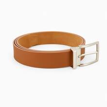 Men's Belt 150 CM Synthetic Leather Fits Sizes 48 To 54 - Premium Quality - 駝色 - 查看 3