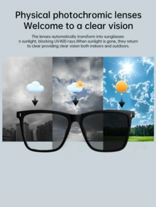 Lenovo Smart Music Sunglasses Earphones Wireless HIFI Music Earphones Driving Glasses Hands Free Call HD Microphone - 1 Set - View 11