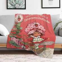 S-Strawberry Pink Shortcake Throw Camping Chair Picnic Blanket Fluffy Plaid Blankets For Decorative Sofa Portable King Lid Downy (6) - Như hình ảnh cho thấy - Xem 14