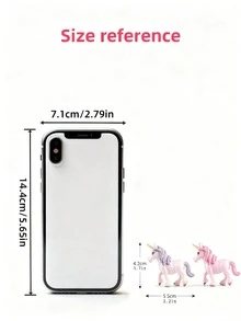 4pcs/Set Colorful PVC Pegasus Cute Model, Cartoon Character & Succulent Plant Assembly Decor, Party Decoration & Gift - Multicolor - View 5