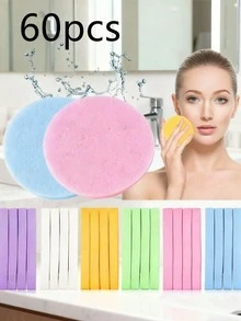 Komprimierter Gesichtsreinigungsschwamm, geeignet für Kosmetiker, komprimierter Make-up-Schwamm, runder Gesichtswaschschwamm, komprimierter Peeling-Make-up-Entfernerschwamm für Frauen, Valentinstag-Geschenk, Weihnachtsgeschenk, Schulanfang