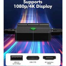 Base De Carga Para Nintendo Switch Portátil Dock Ventilación - Negro - Ver 2