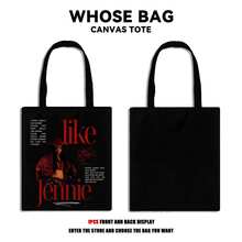 Kpop偶像JENNIE“DEADLINE”世界巡回演唱会手提包，新专辑“Jump”“BLINK”粉丝周边，粉丝手提袋，可重复使用购物袋，可折叠大容量休闲杂货袋，适合日常通勤和购物 - 彩色 - 查看 17