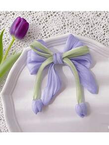 قطعة واحدة/قطعتان من مشابك الشعر للنساء بشكل وردة تُليب بلون بنفسجي وزهري، ناعمة وأنيقة، جميلة وحلوة، لتزيين ذيل الحصان والشعر المربوط نصفيًا، مناسبة لتناسق التنانير والخروجات اليومية وتزيين تسريحات الشعر، إكسسوارات شعر بوهيمية للخريف والشتاء - متعدد الألوان - مشاهدة 10