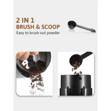 Gevi 12-Cup Electric Coffee Grinder With Stainless Steel Blades, Black - White - View 4