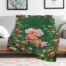 S-Strawberry Pink Shortcake Throw Camping Chair Picnic Blanket Fluffy Plaid Blankets For Decorative Sofa Portable King Lid Downy (6) - 如圖所示 - 查看 15