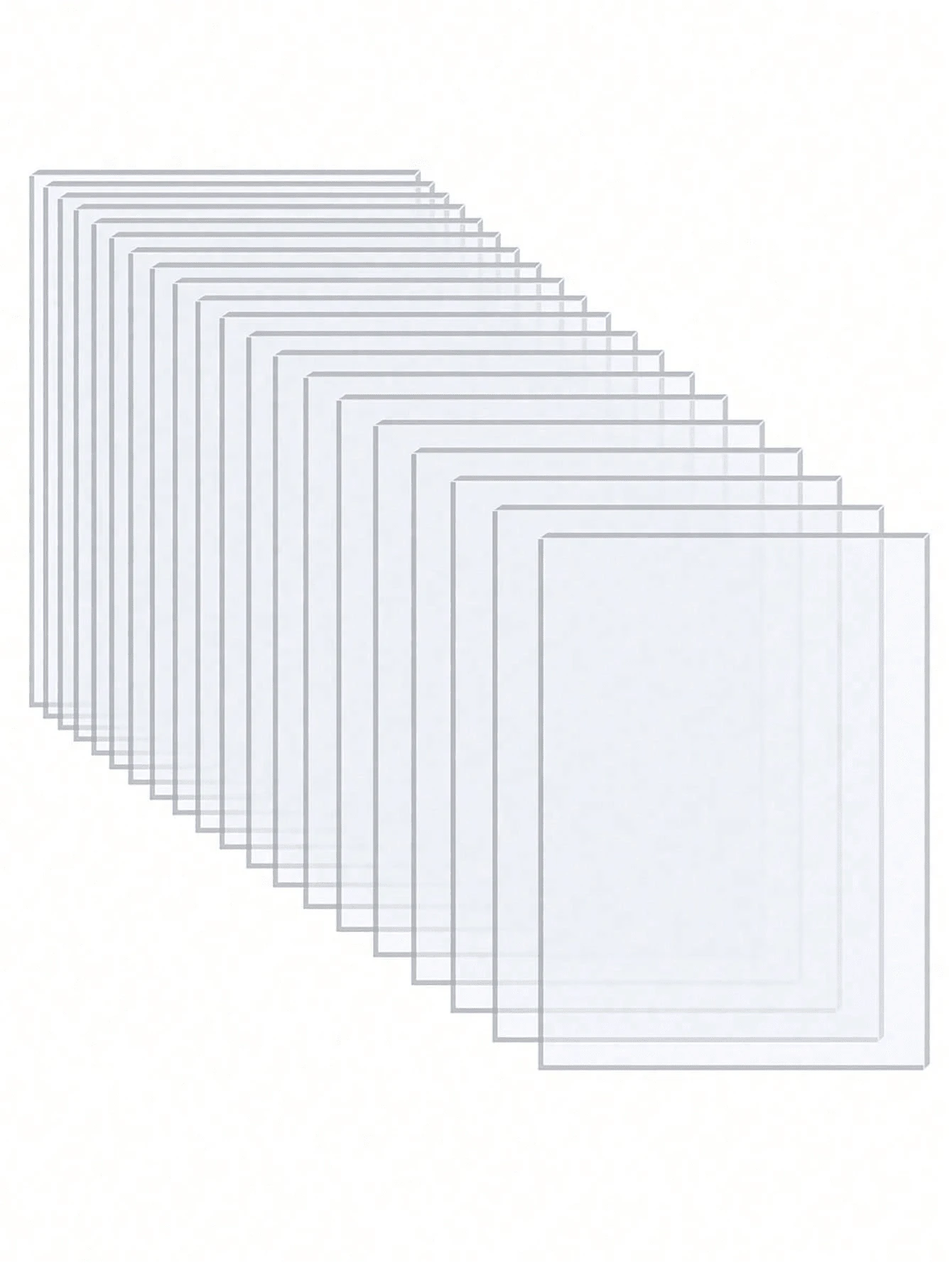 Tấm Acrylic trong suốt, dùng để thay thế kính khung, trưng bày đồ vật, vẽ tranh, đồ thủ công tự làm, trang trí thiệp mời tiệc cưới và sinh nhật, ngày lễ tình nhân, đám cưới ngày lễ tình nhân, sinh nhật
