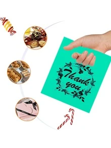 100 Sacolas Plásticas Temáticas para Festas - Ideal para Lembrancinhas, Doces, Presentes e Decoração de Festas - Perfeitas para Brincos, Pulseiras e Outros Objetos Pequenos. Sacolas Decorativas para Presentes, Compras e Armazenamento - Acessórios para o Dia dos Namorados - Multicolorido - Ver 3