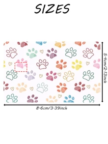 1pc Animal Paw Print Credit Card Sticker, Creative Personalized Ultra-Thin Cool PVC Anti-Fingerprint Credit Card Protector, High Quality, Scratch-Resistant, Suitable For Men And Women, Applicable To Small Chip Cards, Bank Cards, Credit Cards, Transportation Cards, Campus Cards, Etc., Can Be Used For DIY Decoration, Back To School Supplies, Cute Pets, Pet Lovers (Random Style Shipped) - Multicolor - View 7