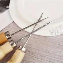 3pcs Stainless Steel Conical Drill Bits, Silicone Mold Hooks, Ergonomic DIY Accessories Suitable For Homemade Candles And Candle Making Supplies, Threaded Tools - Multicolor - View 4