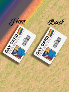 1pc Custom Photo And Name NFC Card Custom Picture&Music Membership Card - Gay Pride Card Custom Membership Cards - Add You Own Photo - Personalized Gay Name Card For Men Money Wallet Mini Wallet Purse Wallet Small Wallet - Multicolor - View 12