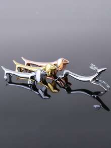 不锈钢狗狗/小鹿筷架，可爱日式筷子、勺子、叉子架，腊肠犬餐具架，家居装饰，餐桌装饰