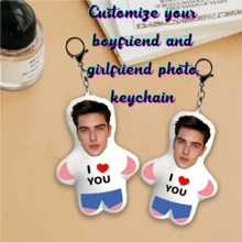 Customized Photo Keychain, Cute Double-Sided Printed Pillow Keychain, Creative DIY Mini Bag Pendant, Essential Gift For Family And Friends, Christmas Gift - Multicolor - View 6