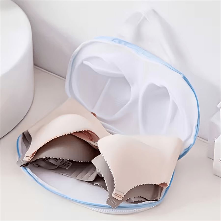 Women's Laundry Bag (With Zipper) - Mesh Lingerie Organizer Bag, Suitable For Bras, Panties And Intimate Apparel, Wash Bag, Can Be Placed In Washing Machine During Travel, Anti-Tangling, Keeps Clothes Fresh, Delicate Fabric Care; Minimalist And Stylish Design, Waterproof Material, Convenient Storage, Helpful Household Organizer