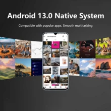 Coolpad COOL CP12，Android 13 系统，6.517 英寸高清+显示屏，颜色：浅蓝、深蓝、黑色，CPU：SC9863A，8GB（含 4GB 可扩展内存）+ 64GB 和 8GB（含 4GB 可扩展内存）+ 128GB 存储选项，1300 万像素三摄，4500mAh 电池，双卡双待，支持 4G 充电，欧标智能手机 - 月白藍 - 查看 7