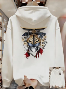 Sudadera estampada para hombres - Blanco - Ver 1