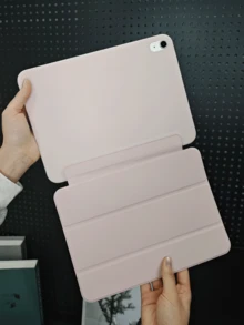 Tablet Protective Case For Samsung Galaxy Tablets/IPad/Redmi Pad SE/ Pad, Anti-Drop, Ultra-Thin/Smart Stand/Auto Wake, Suitable Compatible With Apple IPad Mini 4/5/6 (9.7/10.2/10.5 Inch), Air 4/5/6 (10th Gen, 10.9 Inch), Pro 11 Inch, Air 11 (M2), Air 13 And Pro 11 (M4) - Pink - Pink - View 4