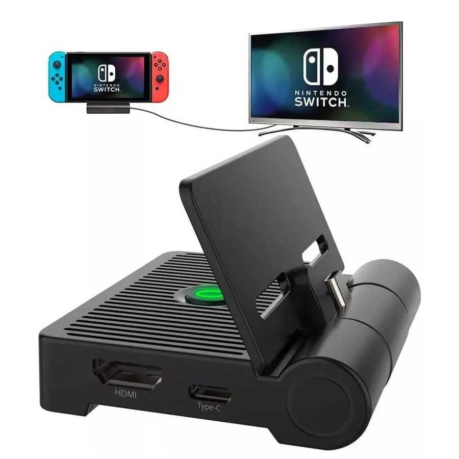 Base De Carga Para Nintendo Switch Portátil Dock Ventilación - Negro - Ver 1