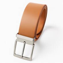Men's Belt 150 CM Synthetic Leather Fits Sizes 48 To 54 - Premium Quality - 駝色 - 查看 1