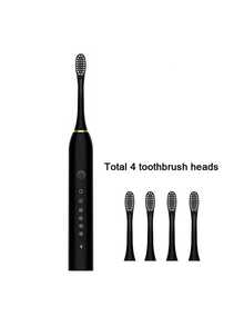 6速多功能电动牙刷，成人自动牙刷，带4个刷头，配备2分钟智能定时器和30秒区域切换提醒，防水USB可充电，适合家庭或旅行使用。 - 彩色 - 查看 15