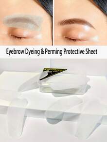 1 Box Approx. 500pcs Keratin Eyelash & Eyebrow Perming Film Paper, Thin Membrane Eyelash Curling & Fixing Sheets - White - View 1