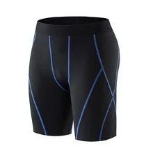 Pantalón Corto Compresivo para Baloncesto y Entrenamiento, Tejido Elástico de Secado Rápido y Transpirable, Color Azul Talla L - Multicolor - Ver 11