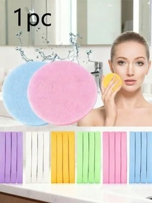 Komprimierter Gesichtsreinigungsschwamm, geeignet für Kosmetiker, komprimierter Make-up-Schwamm, runder Gesichtswaschschwamm, komprimierter Peeling-Make-up-Entfernerschwamm für Frauen, Valentinstag-Geschenk, Weihnachtsgeschenk, Schulanfang