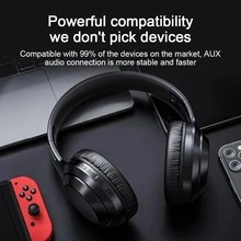 Lenovo Over-Ear Bluetooth Headphones - Gaming, Music, Heavy Bass, Foldable Noise-Canceling Headset for Sports and Entertainment - 白色 - 查看 5