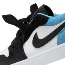 Nike JORDAN 1 LOW ALT (PS) Girls' Basketball Shoes BQ6066-004 - Black/Black-laser Blue-white - View 10