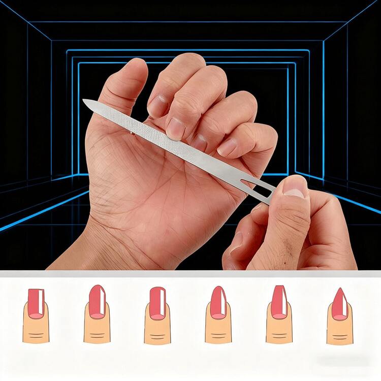 坚固的金属指甲锉，专业美甲锉，适用于卸除指甲油/凝胶。 - 彩色 - 查看 4