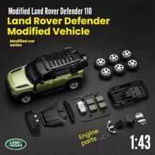 Burago 1:43 Scale Land Rover Defender Diecast Model Car, Assembled Alloy Off-Road Vehicle Toy, Gift For Boys - Multicolor - View 4