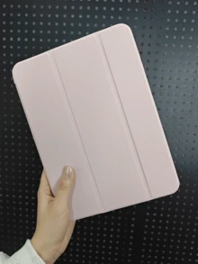 Tablet Protective Case For Samsung Galaxy Tablets/IPad/Redmi Pad SE/ Pad, Anti-Drop, Ultra-Thin/Smart Stand/Auto Wake, Suitable Compatible With Apple IPad Mini 4/5/6 (9.7/10.2/10.5 Inch), Air 4/5/6 (10th Gen, 10.9 Inch), Pro 11 Inch, Air 11 (M2), Air 13 And Pro 11 (M4) - Pink - Pink - View 3