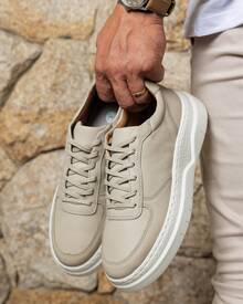 Men's Casual Leather Sneakers Thalles Thezb Gift For Party Graduation Event Fashion New Year's Eve - 離開 - 查看 8