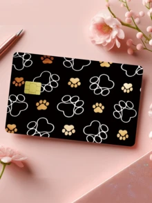 1pc Animal Paw Print Credit Card Sticker, Creative Personalized Ultra-Thin Cool PVC Anti-Fingerprint Credit Card Protector, High Quality, Scratch-Resistant, Suitable For Men And Women, Applicable To Small Chip Cards, Bank Cards, Credit Cards, Transportation Cards, Campus Cards, Etc., Can Be Used For DIY Decoration, Back To School Supplies, Cute Pets, Pet Lovers (Random Style Shipped) - Multicolor - View 10