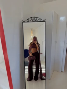 Women Mesh Sheer Half See-Through Tops Long Cape Poncho Cloak Crop Tops Lightweight Summer Shrug Bolero Batwing Sleeve Pullover  Y2k Clothes Cover Up Beachwear Going Outwear - 酒紅色 - 查看 4