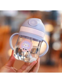 MAMIJOY 250ml Baby Drink Bottle/Children's Drink Bottle/Baby Bottle Cartoon Character Interesting Water Cup/Baby Water Bottle Children's Straw Water Bottle - Multicolor - View 3