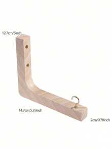 1个木制墙钩，适合悬挂植物，承重力强，可悬挂花篮、灯笼、串灯和风铃，适用于室内外家居装饰，如花园、客厅和庭院，适合房间装饰、花园装饰、婚礼装饰和家居装饰。 - 棕色 - 查看 14