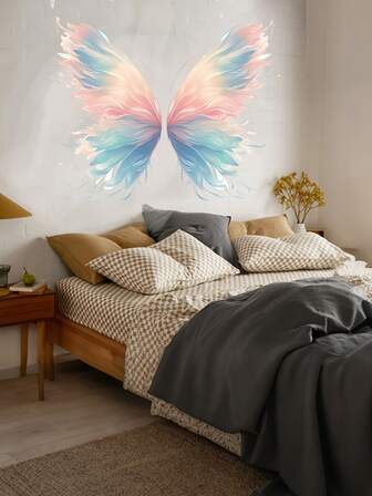 Färgglada väggklistermärken med tecknad fjäril, dekoration för barnrum, fest, vardagsrum, sovrum, barnrum, lämplig för barnrumsinredning