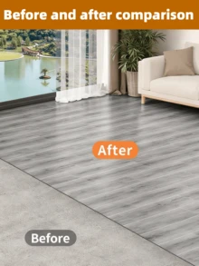 25pcs Wood Grain Self-Adhesive Anti Slip Floor Sticker, Thickened Polyethylene Foam Sticker, Waterproof And Wear-Resistant, Peel And Stick, Easy To Clean And Detachable, Suitable For Decoration In Living Rooms, Kitchens, Offices, And Bedrooms