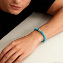 Thomas Sabo Turquoise Bohemian Style Beaded Bracelet X0217-947-7 - Blue - View 1