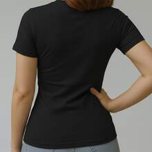 Camiseta Baby Look Feminina Algodão Conforto Estilo Alta Qualidade Estampada Menino Verde Do Tamanho P ao GG