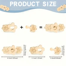 1/4 Pair Floral Pattern Denim Cinch Belt, Instant Buckle, Metal Waist Adjuster, Removable Seamless Denim Needle, Adjustable Belt Flower Buckle - Multicolor - View 4