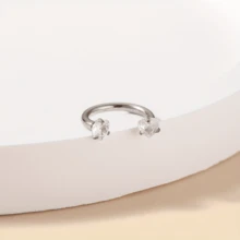 1件性感迷人不锈钢C形唇环唇钉鼻环穿刺鼻钉简约身体穿刺饰品派对节日礼物